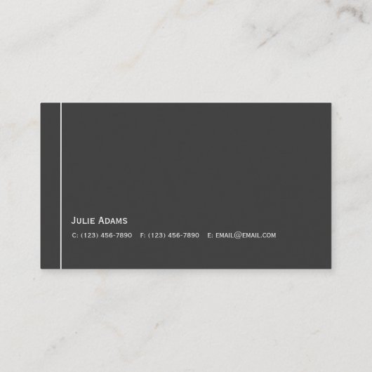 Visitekaartje onroerend goed (Achterkant)