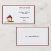 Visitekaartje onroerend goed (Voorkant / Achterkant)