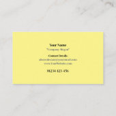 Visitekaartje onroerend goed (Achterkant)