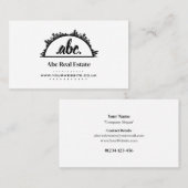 Visitekaartje onroerend goed (Voorkant / Achterkant)