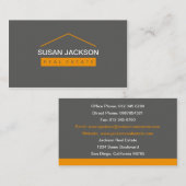 Visitekaartje onroerend goed (Voorkant / Achterkant)