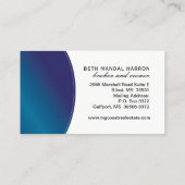 Visitekaartje onroerend goed (Achterkant)