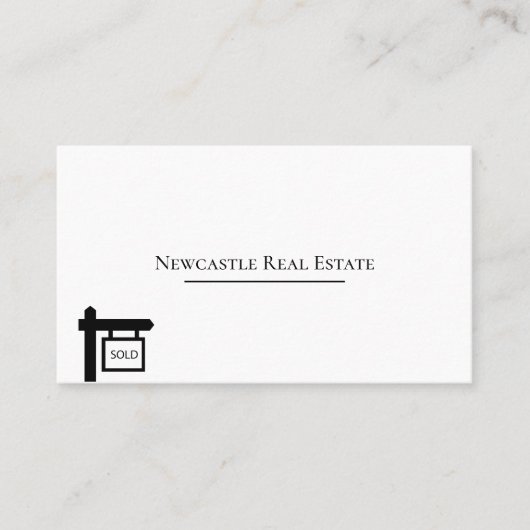 Visitekaartje onroerend goed (Voorkant)