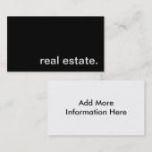 Visitekaartje onroerend goed (Voorkant / Achterkant)