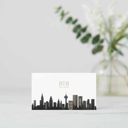 Visitekaartje onroerend goed (Staand voorkant)