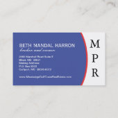 Visitekaartje onroerend goed (Achterkant)