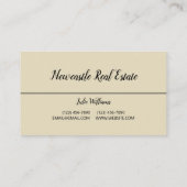 Visitekaartje onroerend goed (Achterkant)