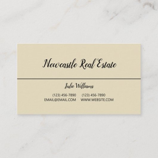 Visitekaartje onroerend goed (Achterkant)