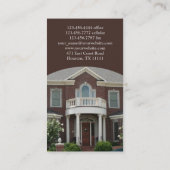 Visitekaartje onroerend goed (Achterkant)