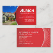 Visitekaartje onroerend goed (Voorkant / Achterkant)