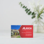 Visitekaartje onroerend goed (Staand voorkant)