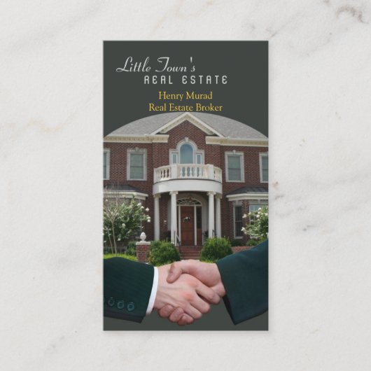 Visitekaartje onroerend goed (Voorkant)