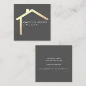 Visitekaartje onroerend goed (Voorkant / Achterkant)