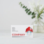 Visitekaartje onroerend goed (Staand voorkant)