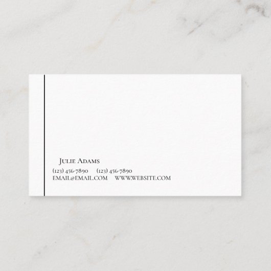 Visitekaartje onroerend goed (Achterkant)