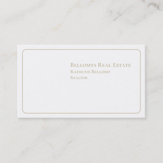 Visitekaartje onroerend goed (Voorkant)