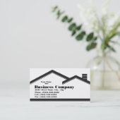 Visitekaartje onroerend goed / bouw (Staand voorkant)