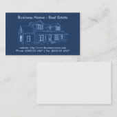 Visitekaartje onroerend goed: House Blueprint (Voorkant / Achterkant)