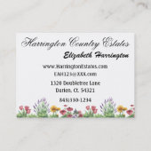 Visitekaartje onroerend goed - SRF (Achterkant)