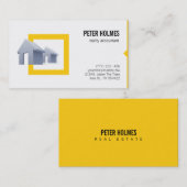 Visitekaartje onroerend goed voor realiteitsaccoun (Voorkant / Achterkant)