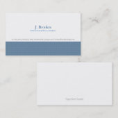 Visitekaartje | Ontwerp |blu (Voorkant / Achterkant)