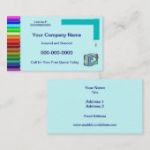 Visitekaartje ontwerp/schilder (Voorkant / Achterkant)