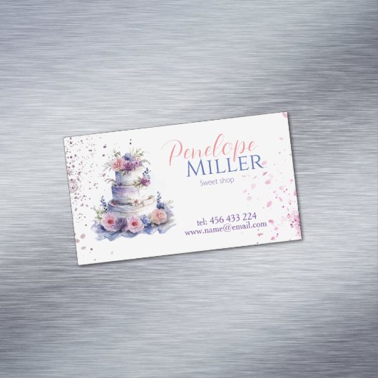 visitekaartje ontwerp voor uw bakkerij wi magnetisch visitekaartje (Voorbeeld)