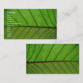 visitekaartje op een leder (Voorkant / Achterkant)