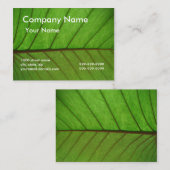 visitekaartje op een leder (Voorkant / Achterkant)