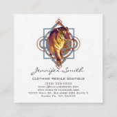 Visitekaartje op het Geometrische tijgerplein (Achterkant)