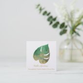 Visitekaartje op het Groen en Gold Leaf Square (Staand voorkant)