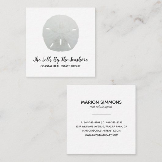 Visitekaartje op het pijlplein voor zandspiering (Voorkant / Achterkant)