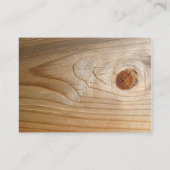 visitekaartje op onafgewerkt hout (Achterkant)