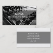 Visitekaartje Opname Studio (Voorkant / Achterkant)