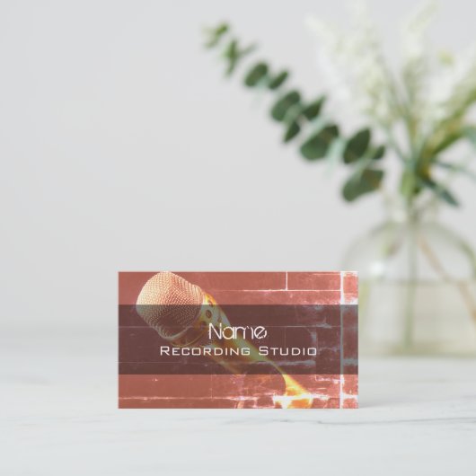 Visitekaartje Opname Studio (Staand voorkant)