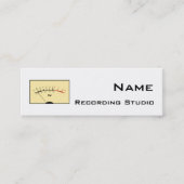 Visitekaartje Opname Studio (Voorkant)