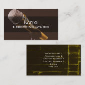 Visitekaartje Opname Studio (Voorkant / Achterkant)