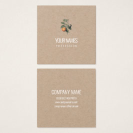 VISITEKAARTJE : " ORANJE BLOSSOM " : NATUURLIJK