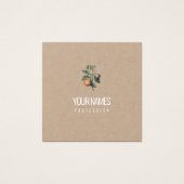 VISITEKAARTJE : " ORANJE BLOSSOM " : NATUURLIJK (Voorkant)