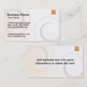 visitekaartje Oranje Logo (Voorkant / Achterkant)