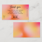 Visitekaartje Oranje mediumtoevoeging (Voorkant / Achterkant)