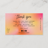 Visitekaartje Oranje mediumtoevoeging (Voorkant)