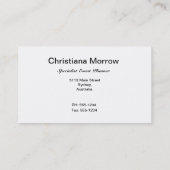 Visitekaartje Oranje Striped Event Planner (Achterkant)