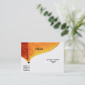 Visitekaartje Oranje verlof (Staand voorkant)