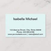 Visitekaartje, Orchid Visitekaartje (Achterkant)