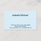 Visitekaartje, Orchid Visitekaartje (Achterkant)