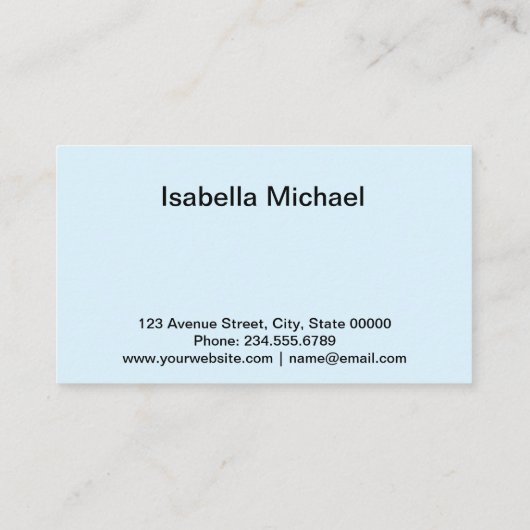 Visitekaartje, Orchid Visitekaartje (Achterkant)