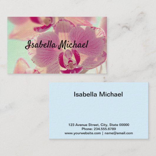 Visitekaartje, Orchid Visitekaartje (Voorkant / Achterkant)