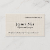 Visitekaartje Organisator (Achterkant)