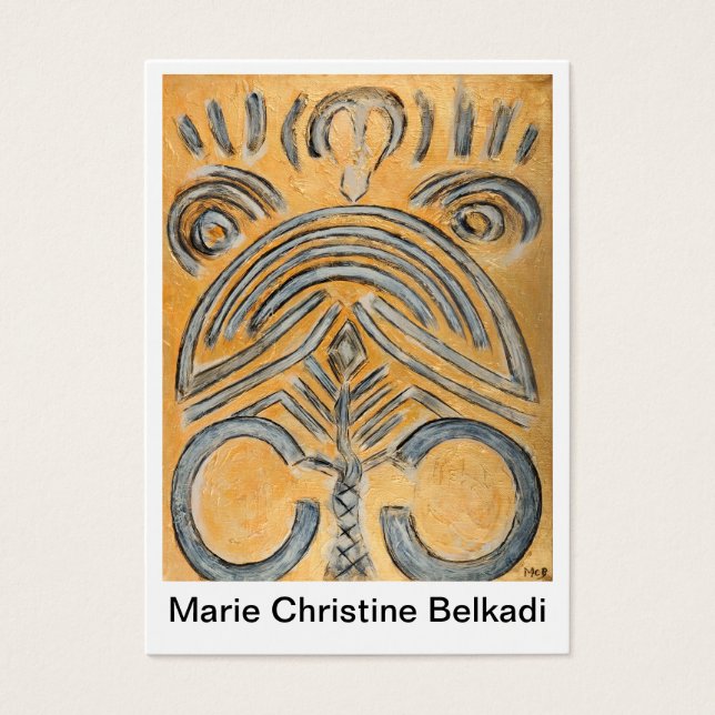 Visitekaartje Originele Fine Art Abstracte Artiest (Voorkant)